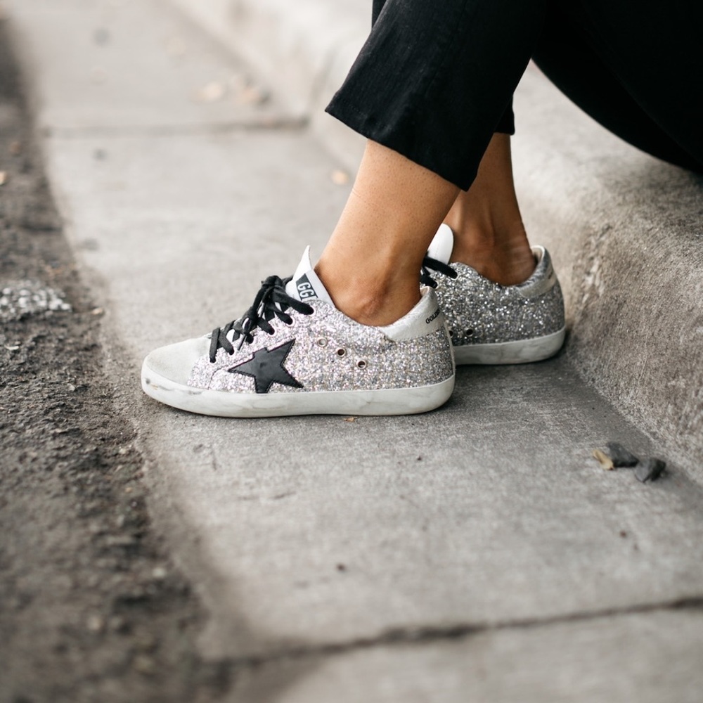 Golden Goose Super Star glitter sneaker